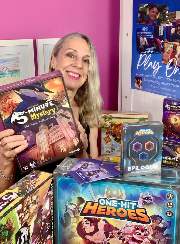 Alison with donated toys from Harvest Time Partners and Wiggles 3D